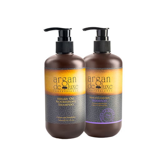 ARGAN OIL NOURISHING SHAMPOO + HAIR LOSS CONTROL SHAMPOO