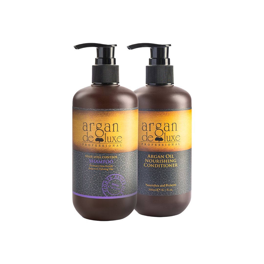 ARGAN OIL NOURISHING CONDITIONER + HAIR LOSS CONTROL SHAMPOO