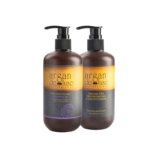 ARGAN OIL NOURISHING CONDITIONER + HAIR LOSS CONTROL SHAMPOO