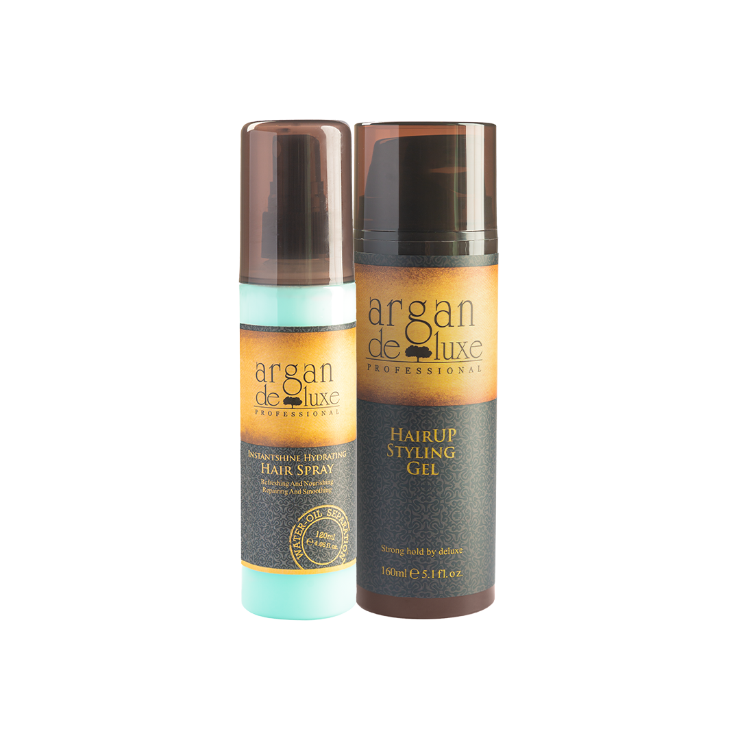 HAIR UP STYLING GEL + INSTANT SHINE HYDRATING SPRAY